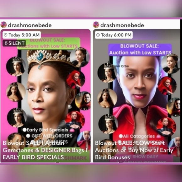 LIKE ๐ SHOW NOTIFICATIONS I LIVE, SILENT AUCTIONS, POPUP & BRAND SHOWS - Picture 5 of 12